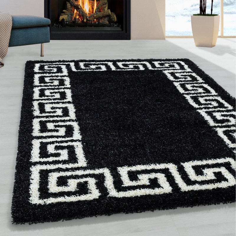 Fouts Geometric Shag Area Rug, Rectangle 200 x 290cm