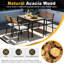 4 - Person Patio Dining Set with Rectangular Table , Cushions Included