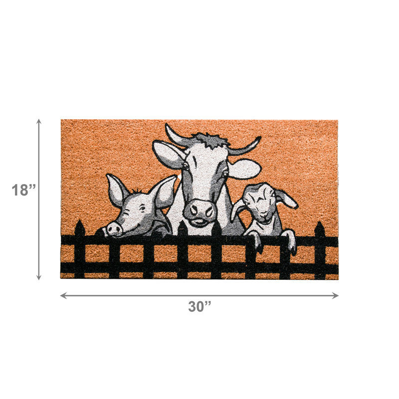 Tapis de porte en fibre de coco