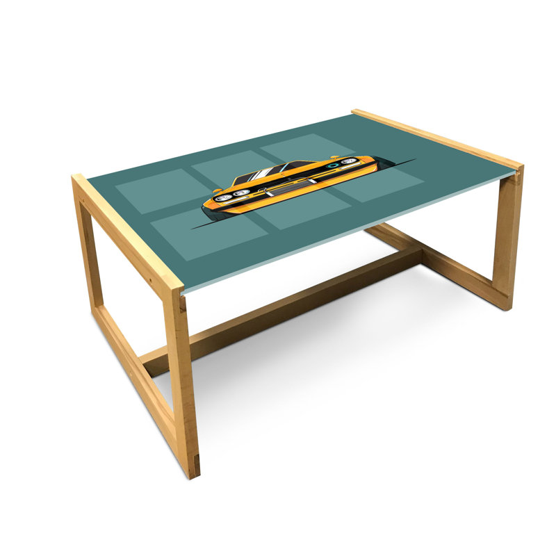 Isen Trestle Coffee Table, 40cm H x 91cm W x 62cm D
