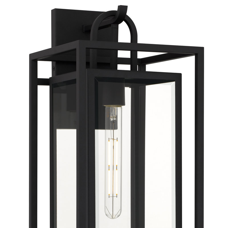 Lanterne murale d'extérieur noir mat 1 lumière Jayce