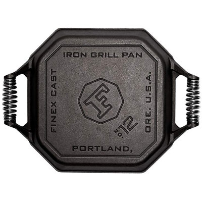 12 Inch Cast Iron Double Handle Grill Pan