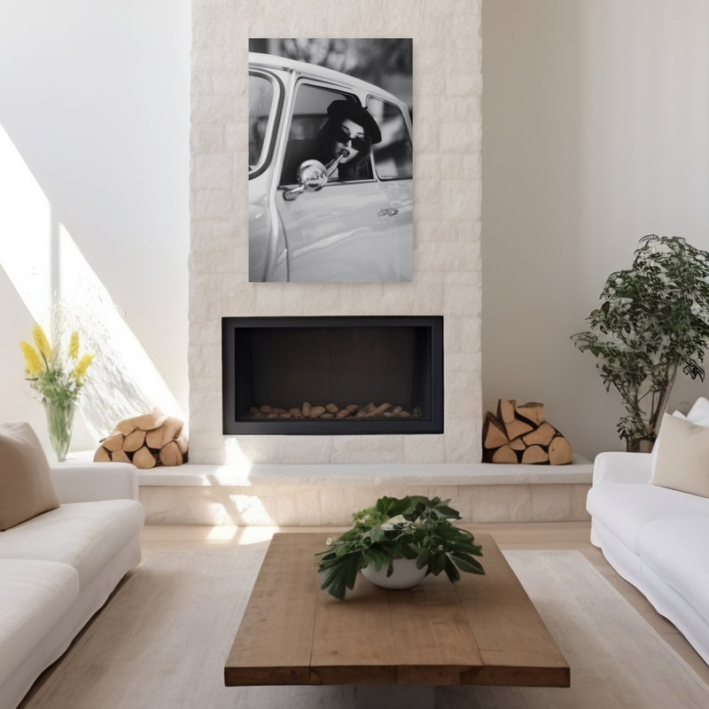 Fade To Black, art mural contemporain, H 48 po x l 32 po