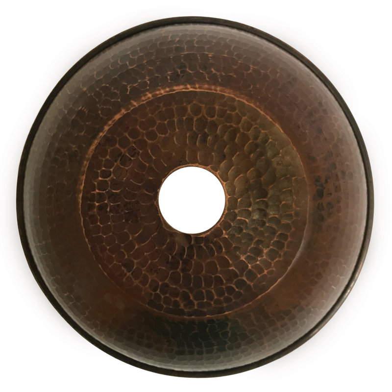 Hammered Copper Dome Pendant Light Shade, 3.5" H x 8.5" W x 8.5" D