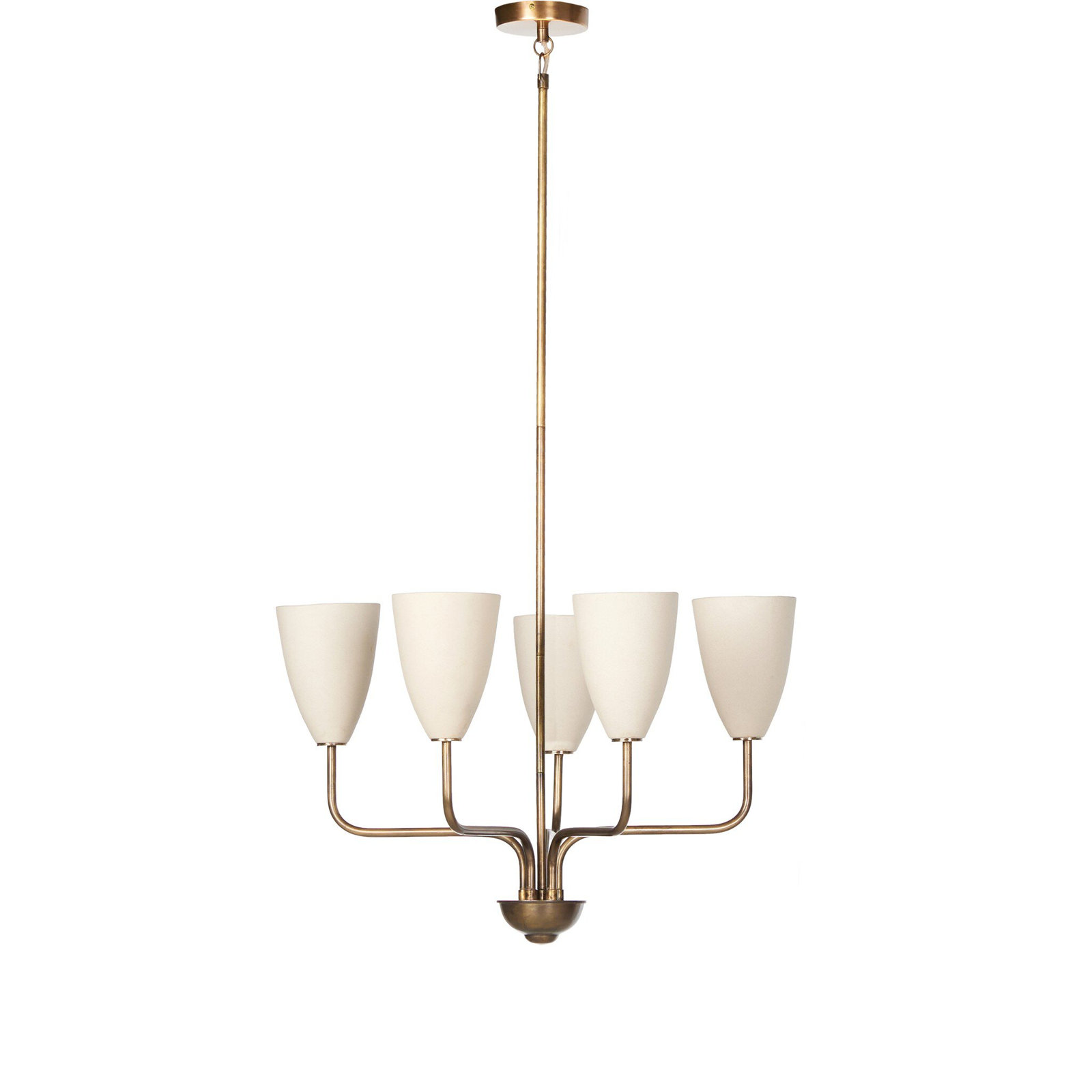Lodovico Solid Brass 5-Light Chandelier