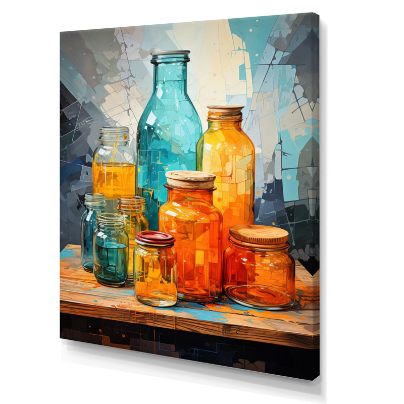 Ferdina Food Condiments An Abstract, H 40 po x l 30 po x P 1,5 po, Toile tendue