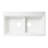 33.86'' L Double Bowl Granite Kitchen Sink-95312611