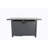 25" H X 42" W Steel Outdoor Fire Pit Table With Lid
