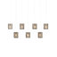 Regatta 7 - Light Cupertino/Silver Kitchen Island Pendant