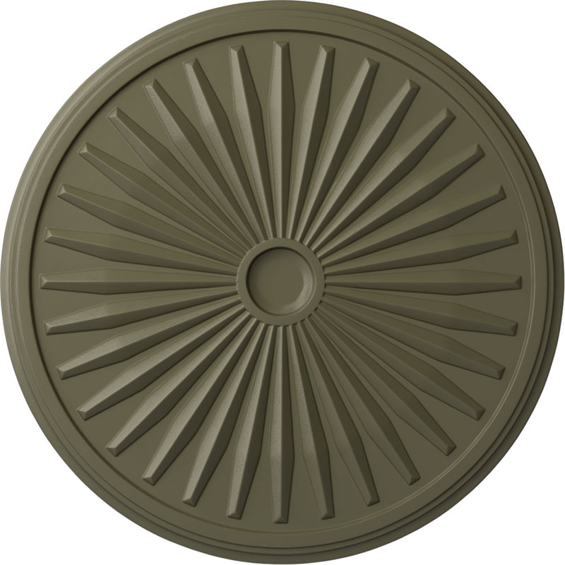 Médaillon de plafond de 33 1/8 po x 3 1/2 po x P 1 3/8 po (convient aux auvents jusqu'à 5 po), Pierre Spartan
