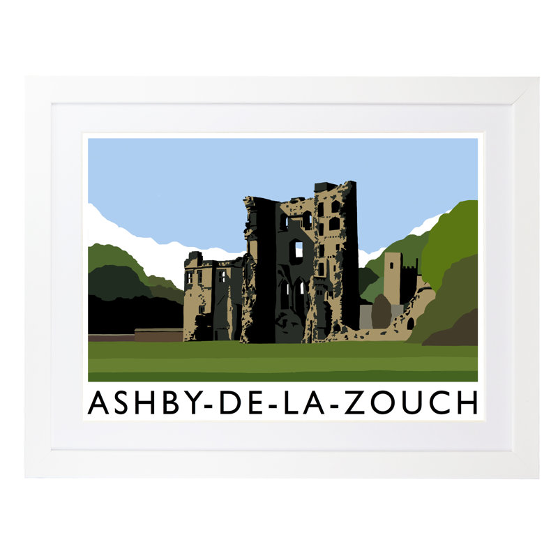 Ashby-de-la-Zouche 1 Piece Wall Art, 33.5 cm H x 43.5 cm W x 2.2 cm D, White Wood Frame