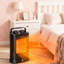 Living And Home 1500W 5118 BTU Electric Radiator Space Heater with Adjustable Thermostat and with Digital Display