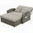 PE Wicker Rattan Double Chaise Lounge, 2-Person Reclining Daybed With Adjustable Back And Cushions, Free Furniture Protection Cover-1744671022