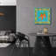  Art mural en verre acrylique, 24 po x 24 po «Manyo Caliente 3» par Farida Zaman-1526981255