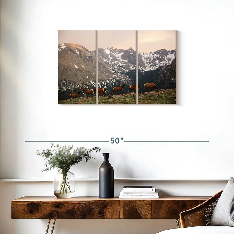 Brampt Deer Gang, 20" H x 33" W