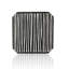 BARNARD SQUARE KNOB; ARTISAN PEWTER FINISH