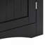 Armoire de buffet, armoire de coin, armoire de coin de plancher de salle de bain avec portes et tablettes, cuisine, salon, armoire de rangement autoportante pour salle de bain