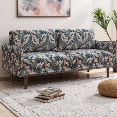 Calvera Modern Loveseat Sofa With Spacious Seating And Stitched Armrests by NFusion
