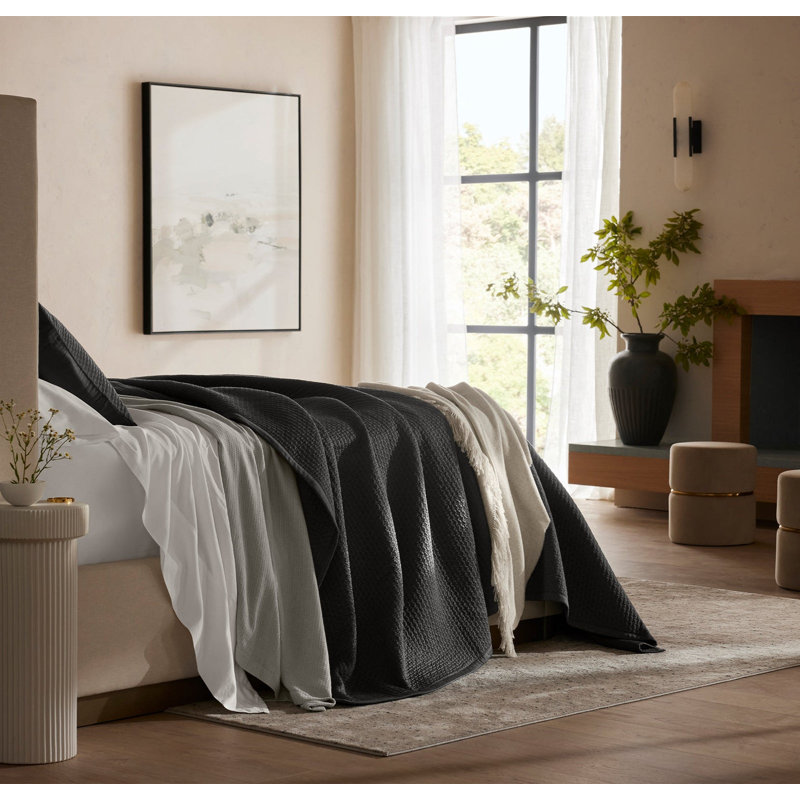 Signature Textured Stitch Quilt, King/Cal. King Quilt, Night