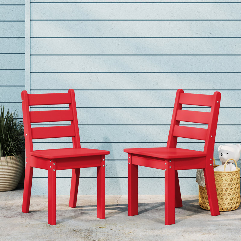 Chaise de salle à manger pour enfants, Rouge