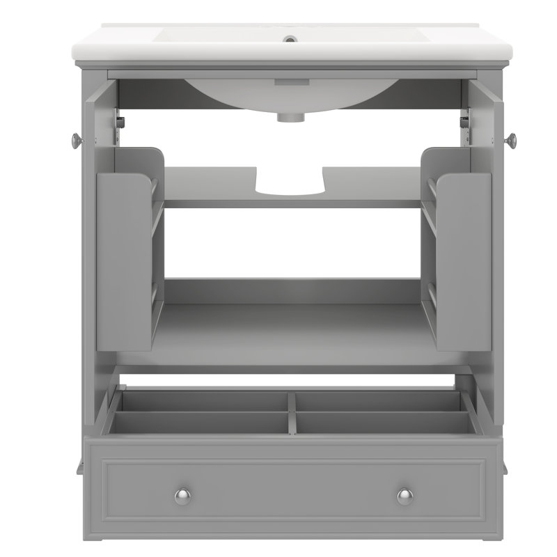 Ensemble de meuble-lavabo avec lavabo 30 po Vaimi, Gris