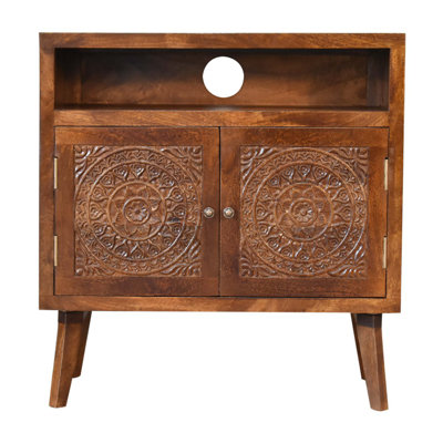 Tidaholm Solid Wood 2 - Door Rectangle Accent Cabinet