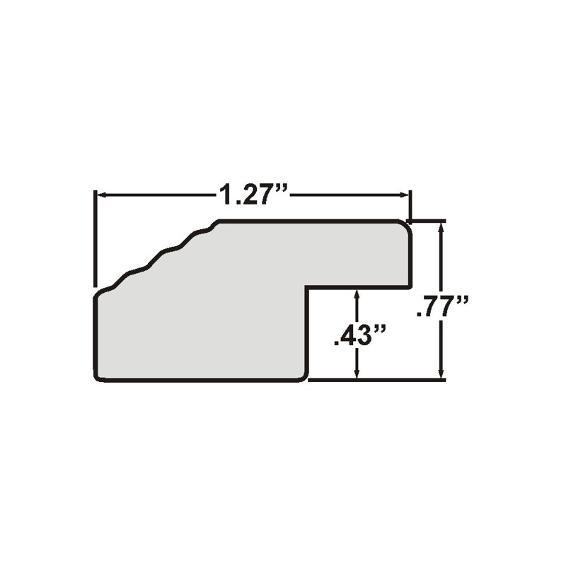 Cadre photo simple Ravenna, 14 po x 20 po, Chêne