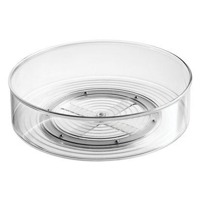 iDesign Fridge Binz 11.5" Rotating Turntable Organizer, Clear