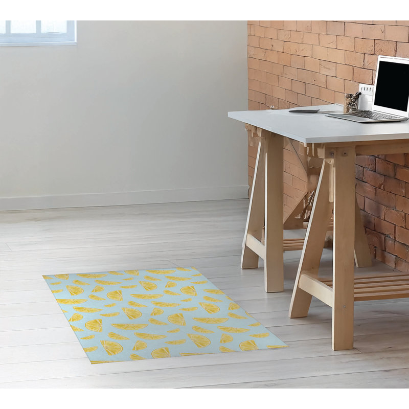 Tapis de bureau Summer, L 48 po x P 72 po, Bleu nuage
