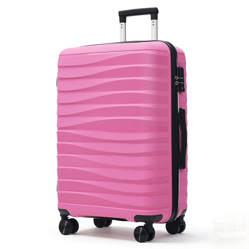 Ensemble de valises de voyage en PP de qualité supérieure, ensemble de valises à verrou TSA de 3 pièces avec des tailles de 20, 24 et 28 pouces, roues pivotantes à 360 ° pour une navigation en douceur