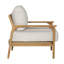 Chaise d'appoint rembourrée Lexy, taupe
