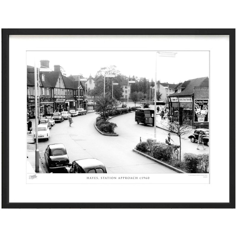 Hayes, Station Approach C1960 by Francis Frith - Single Picture Frame Print, 40cm H x 50cm W x 2.3cm D