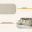 Modular Combination Sofa, Comfortable Cloud Sofa, Ottoman-Style Combination Sofa, Chenille Sofa, Deep Seat Sofa With Cushions-514574353