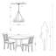 Nishimura 27" W 6-Light Wagon Wheel Chandelier