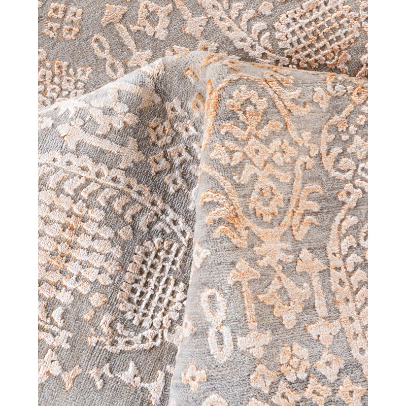 Overdyed One-of-a-Kind 8' 10" X 12' 0" Hand Knotted Area Rug