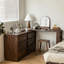 Commode et coiffeuse simples en bois massif de 86,61 po-1984631513