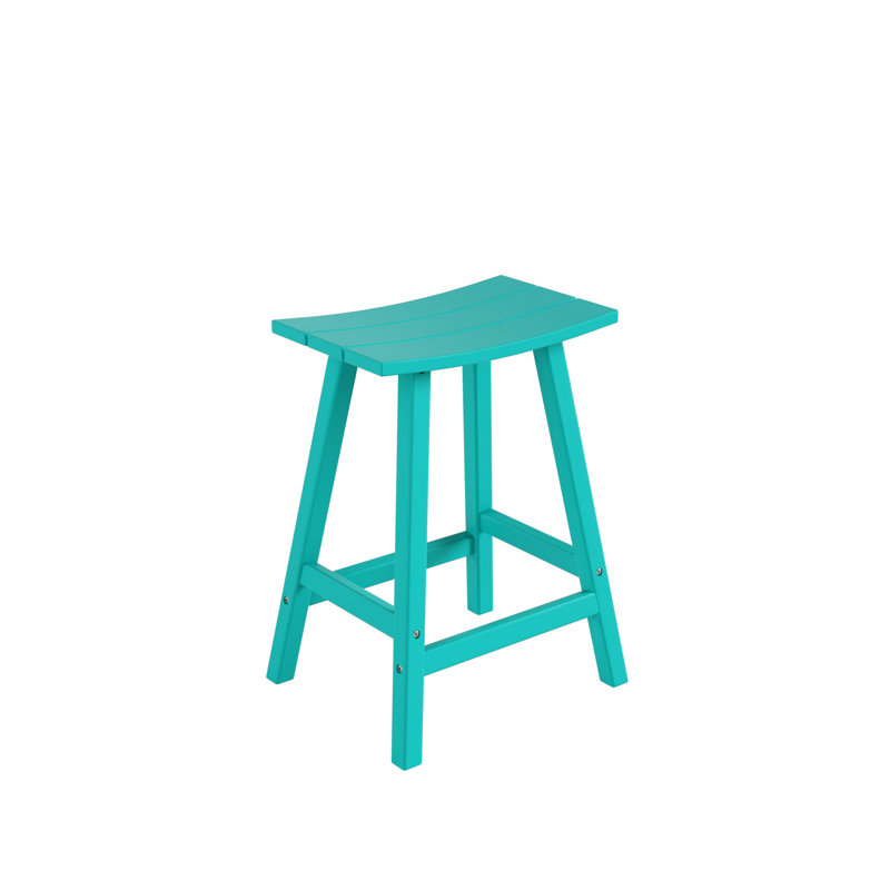 Tabouret de comptoir d'extérieur 24 po Laguna, Turquoise