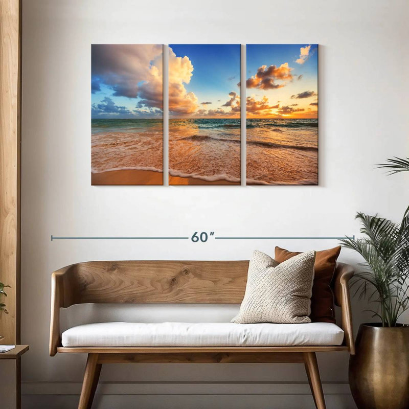 Gillard Relaxing Ocean Wave, H 28 po x l 45 po