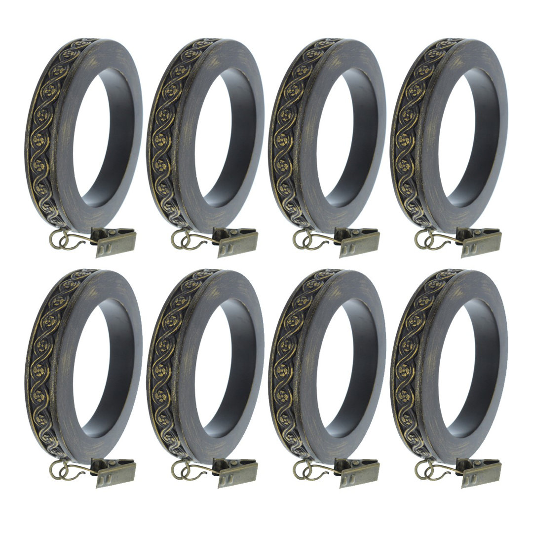 Minna Curtain Rings (Set of 8) Charlton Home® 