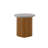 Chumenti End Table with Faux Concrete Top