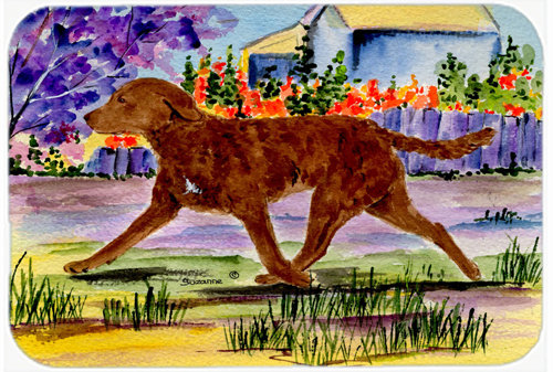 Planche à découper en verre trésors caroline Chesapeake Bay Retriever