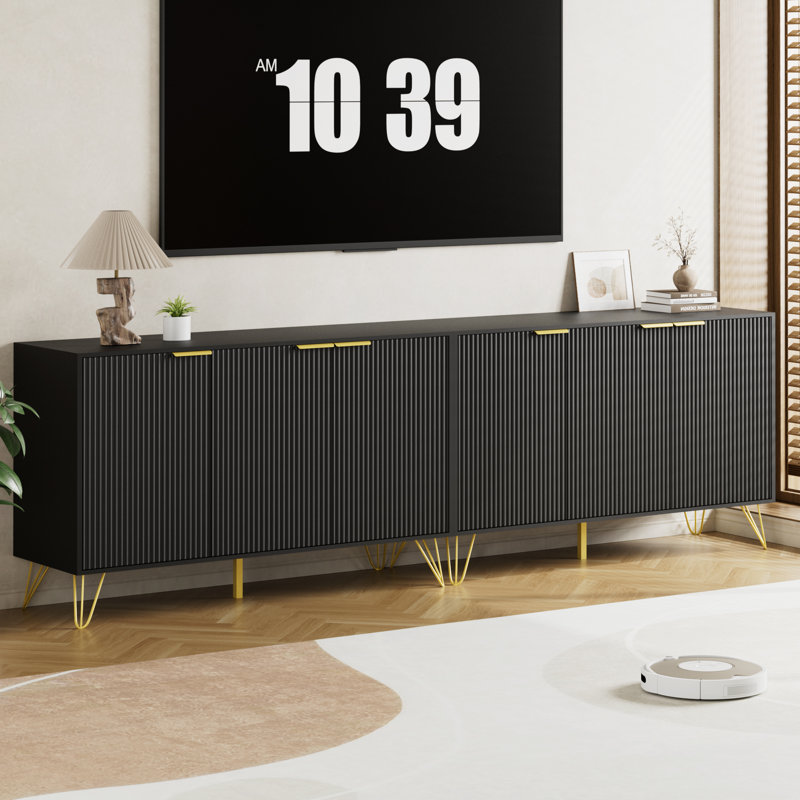 TV Stand For Tvs Up To 85", Black