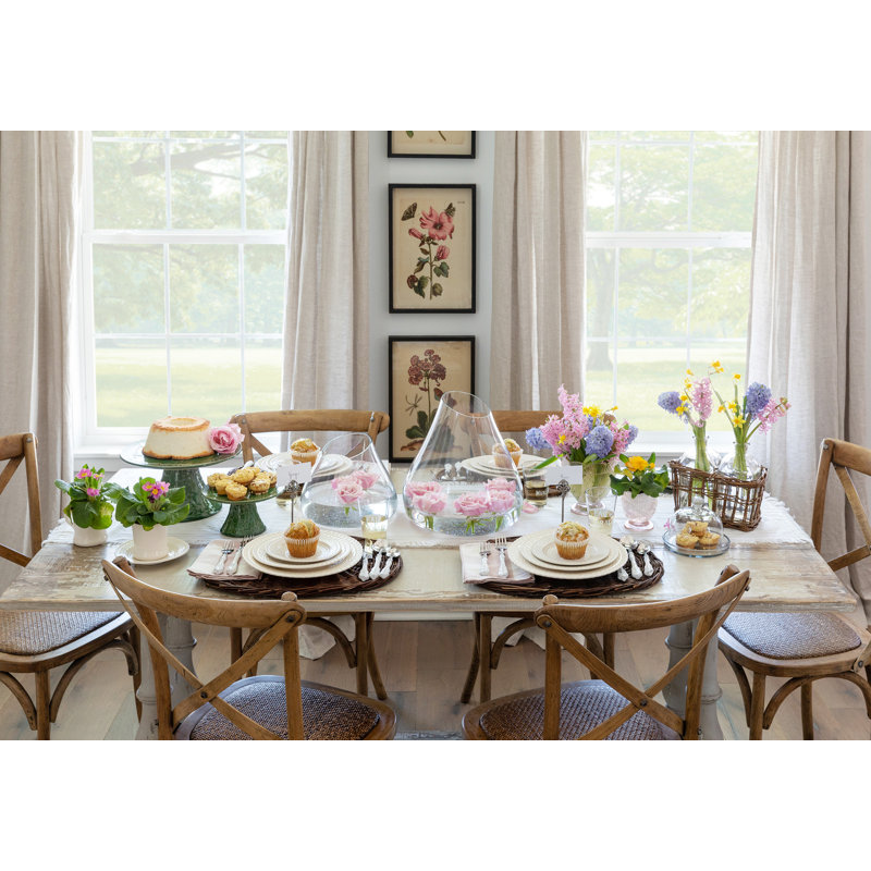 Coastal Cottage Glass Table Vase - Set of 2