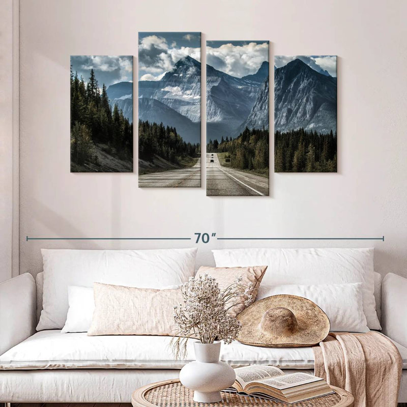 Scène de montagne Mehar Banff, H 32 po x l 52 po