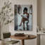 Élégance «Femme glamour lisant un journal, œuvre d'art chic, salle de bain / meuble-lavabo / salle d'eau, peintures murales, impression sur toile numérique encadrée»-112455134-112455132-112455131