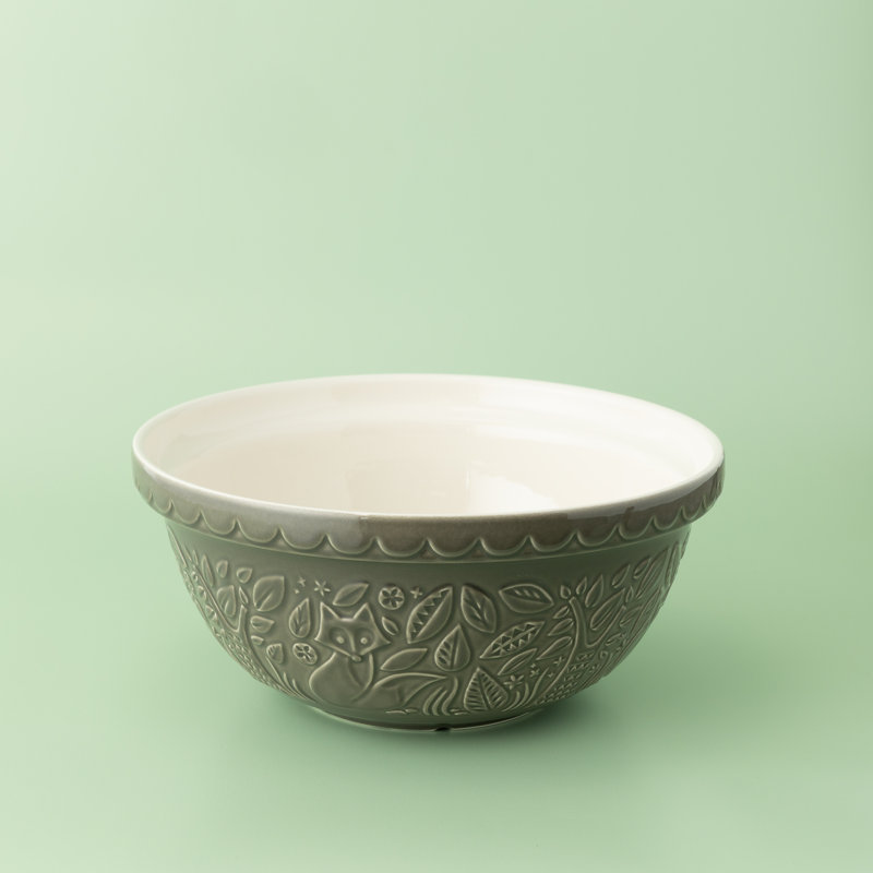 In The Forest 29cm Fox Mixing Bowl, Grey