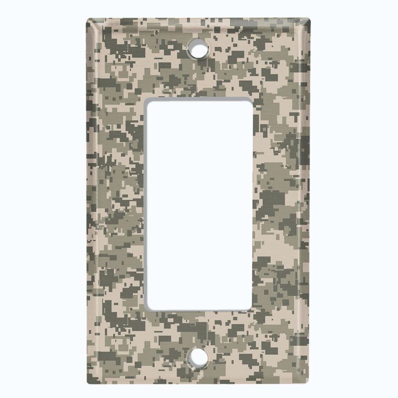 Plaque murale berçante Acu Camouflage 1-Gang