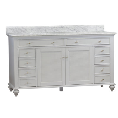 Ensemble de meuble-lavabo de salle de bain double 60 po Chauvigny