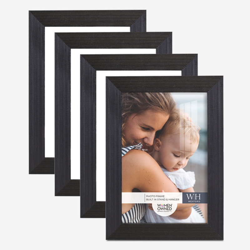 Cadre photo en bois mat, 5 po x 7 po, Bleu pastel