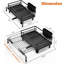 Grand égouttoir à vaisselle extensible antirouille pour comptoir de cuisine avec porte-ustensiles-131263428